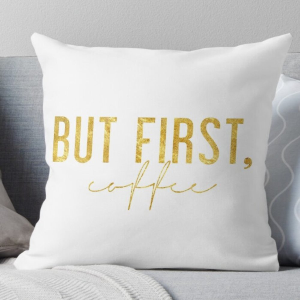 But First, Coffee Pillowcase - Picture 4 of 4